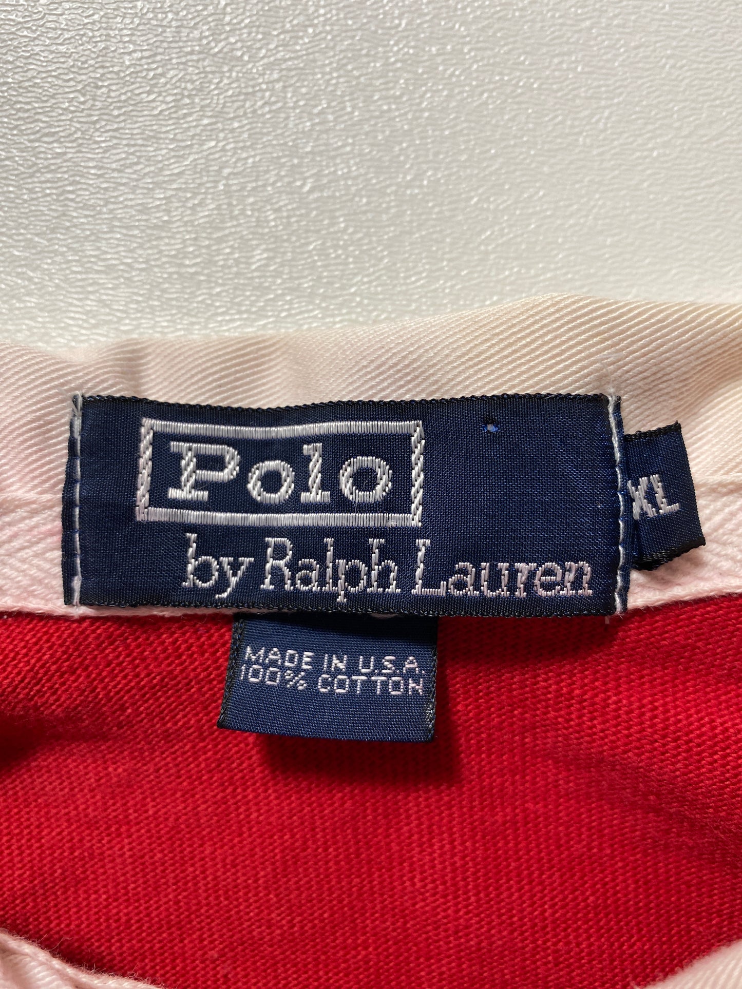 90's POLO RALPH LAUREN Made in USA Size XL Rugby-Shirt / G2881R
