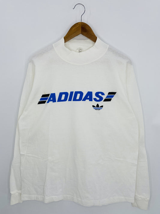 .90’s ADIDAS Dead stock Made in USA Size L Vintage Long Sleeve T-shirt / F172T