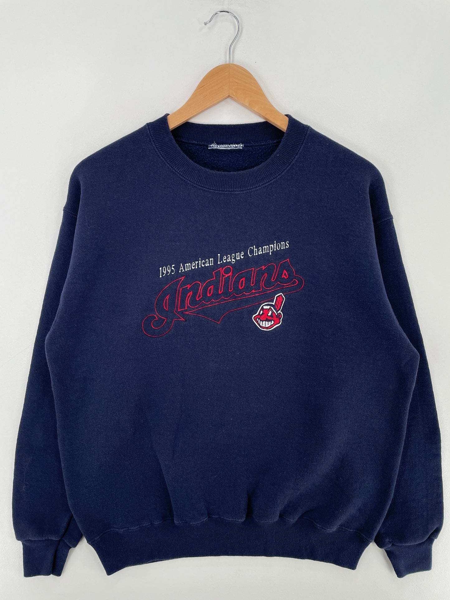 1995 CLEVELAND INDIANS Size Approx.L Vintage MLB Sweat-Shirt / G1188S