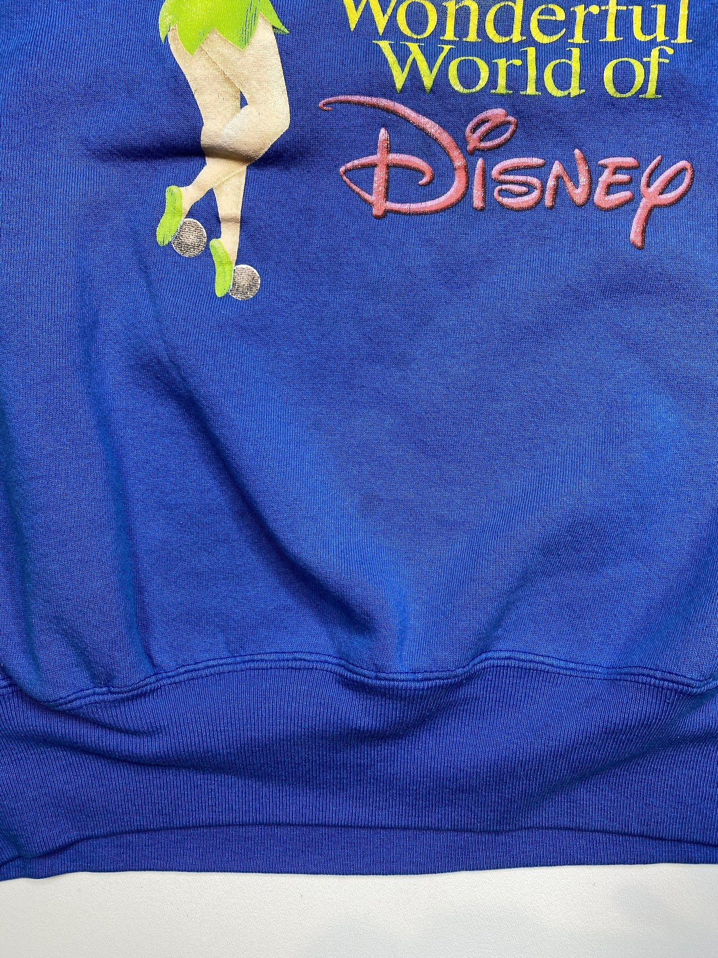 00' DISNEY TINKERBELL Made in USA Size L-XL Vintage Sweat-Shirt / G7097S