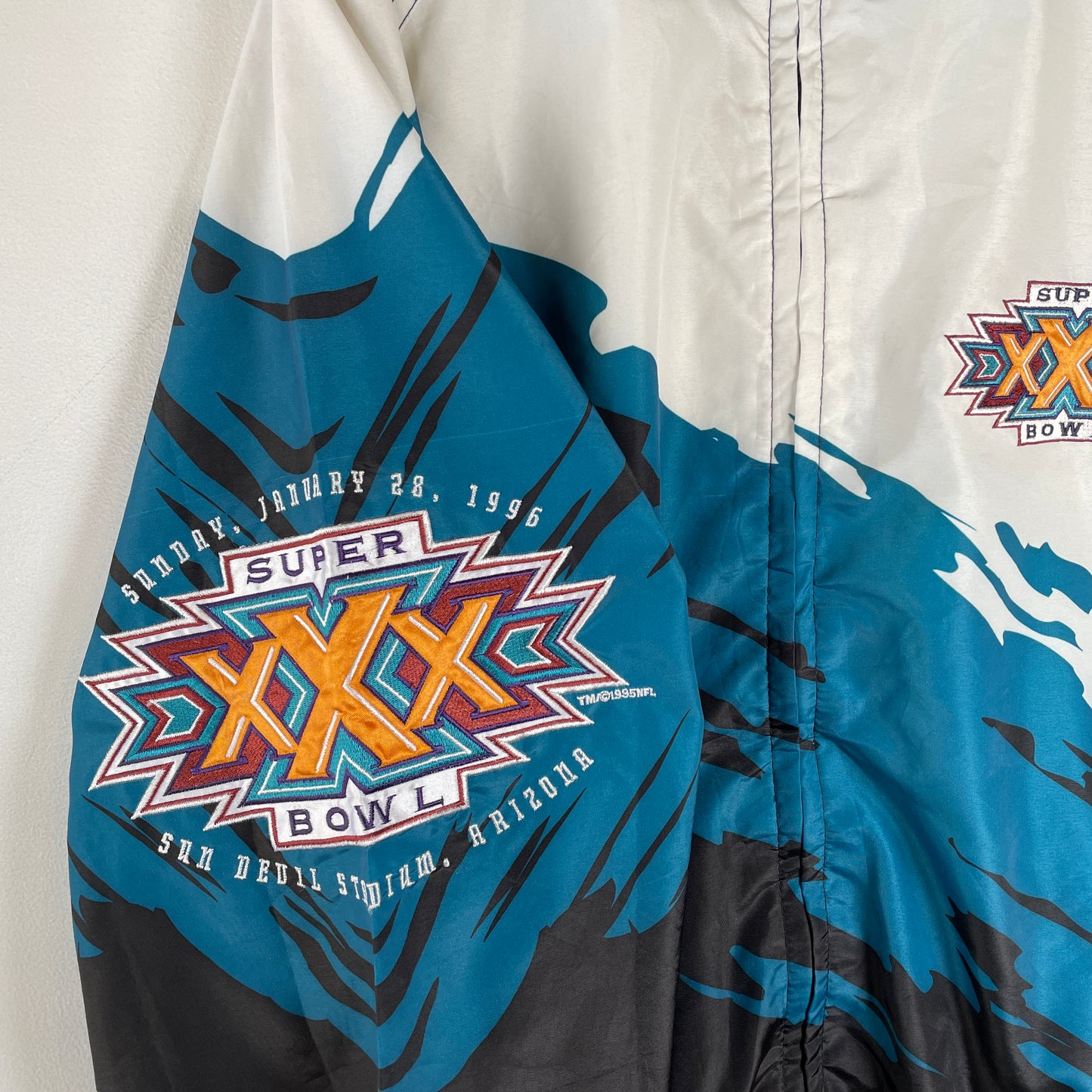 (L) 1996 SUPER BOWL Vintage NFL Nylon Jacket / A0018N