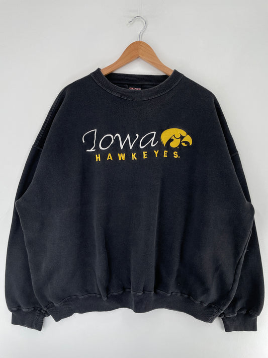 00’ IOWA HAWKEYES Size XXL College Sweat-Shirt / F4841S