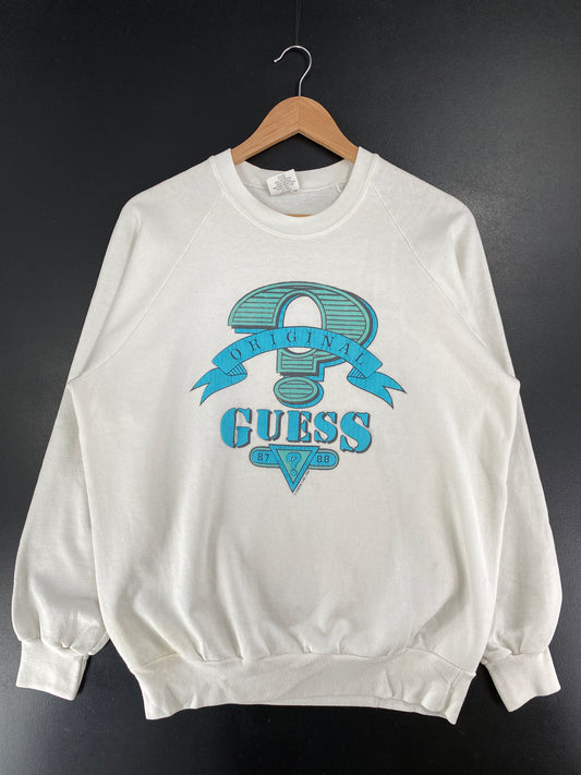 1987 GUESS Made in USA Size L Vintage Sweat-Shirt / G3652S