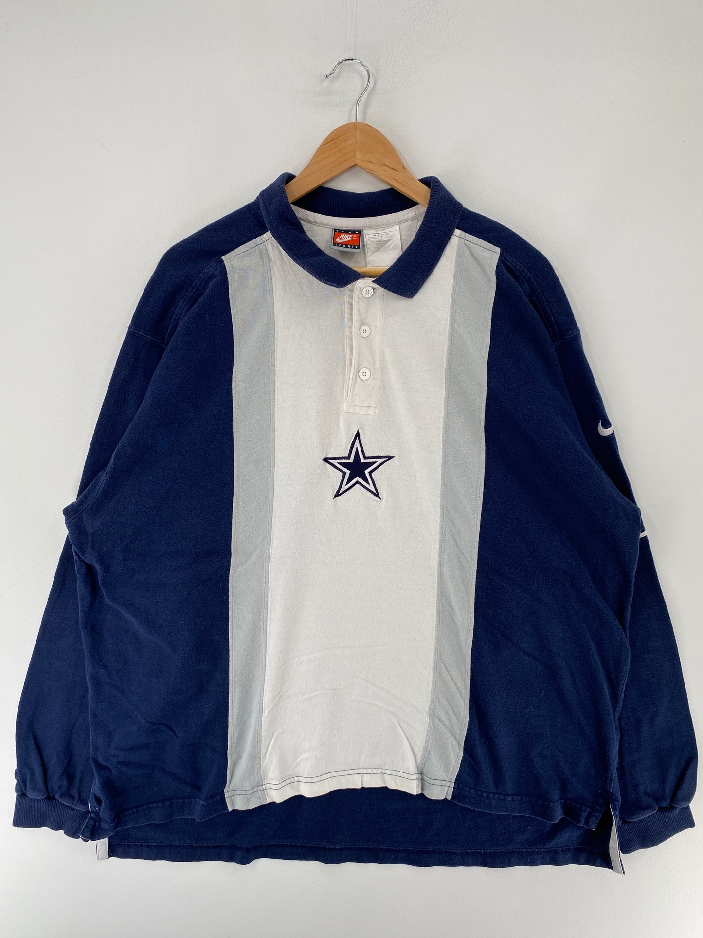 90’s NIKE x Dallas Cowboys Size XL NFL Rugby-Shirt / F1393R