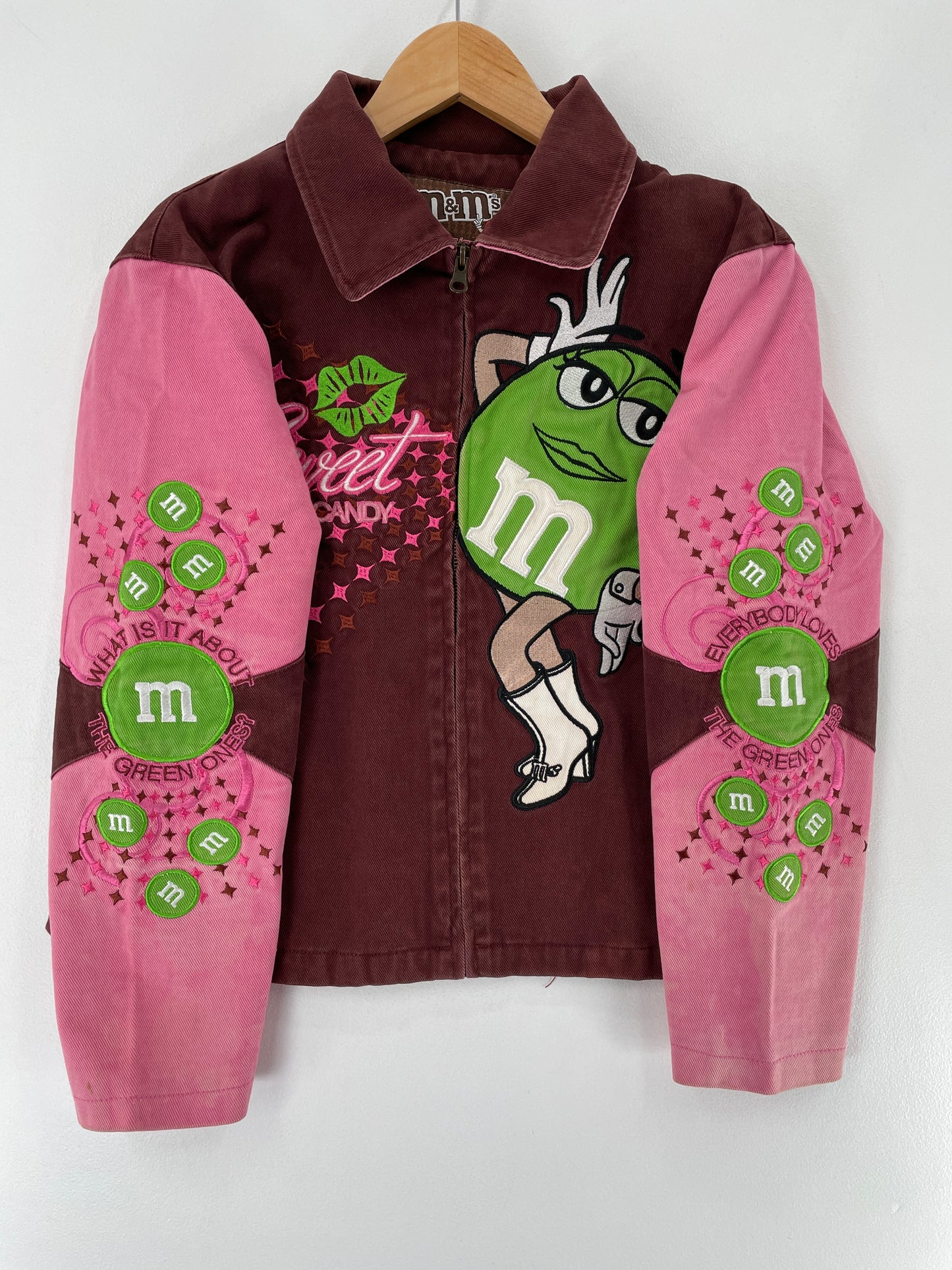 .Vintage M&M's Size L (Kids) Racing Jacket / F2647J