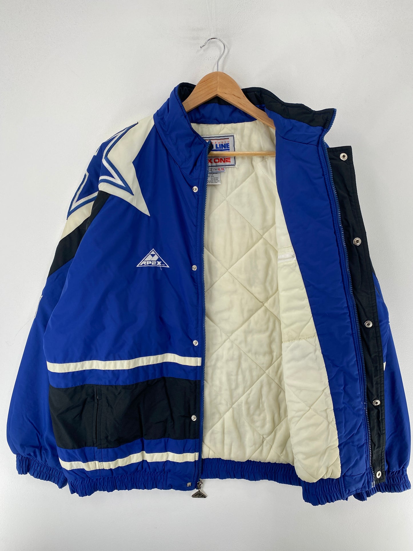 90’s APEX ONE x DALLAS COWBOYS Size XL NFL Padded Nylon Jacket / F3169N