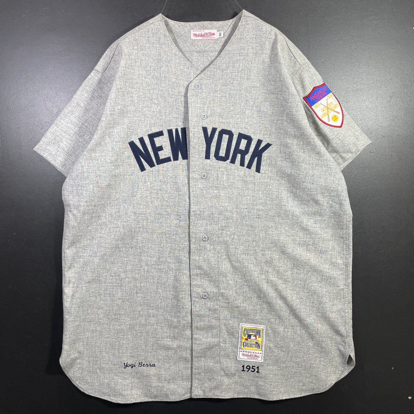 (XXXXL) Vintage MITCHELL&NESS YANKEES MLB Game Shirt / A1054B