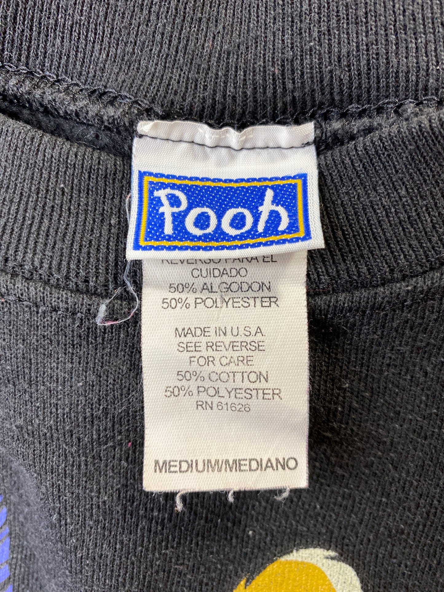 00’ DISNEY POOH HALLOWEEN Made in USA Size M Vintage Sweat-shirt / F3286S