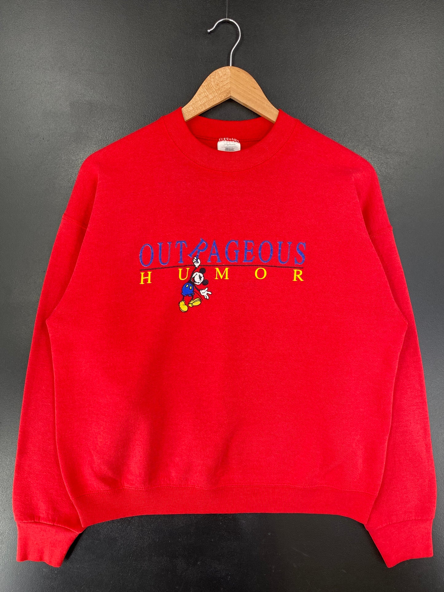 90's DISNEY MICKEY Made in USA Size Ladies L Vintage Sweat-Shirt / G1477S