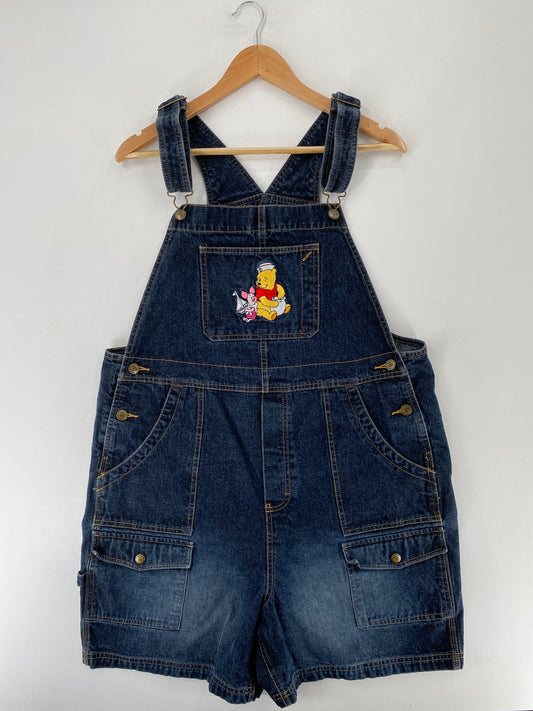 Vintage DISNEY POOH Size Approx. Ladies XL Denim Overall / G2392P