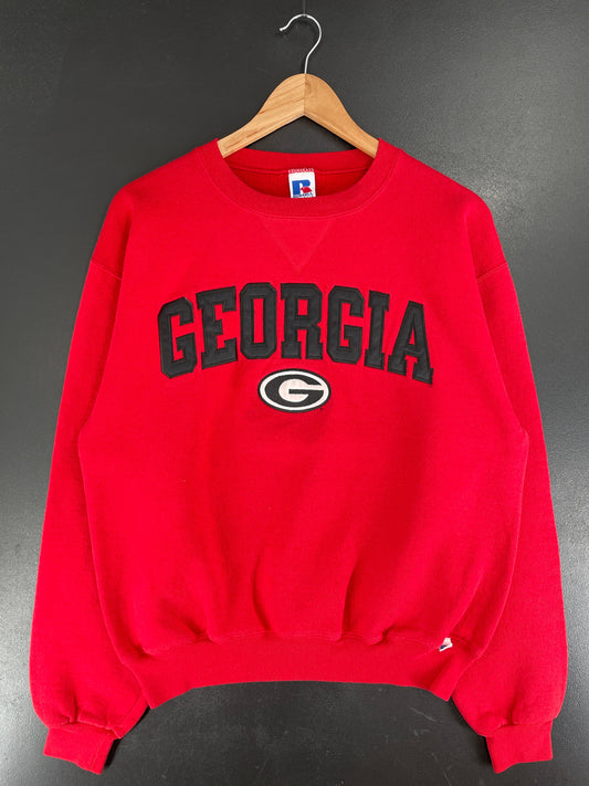 00’ RUSSELL x GEORGIA BULLDOGS Size M College Sweat-Shirt / F7562S