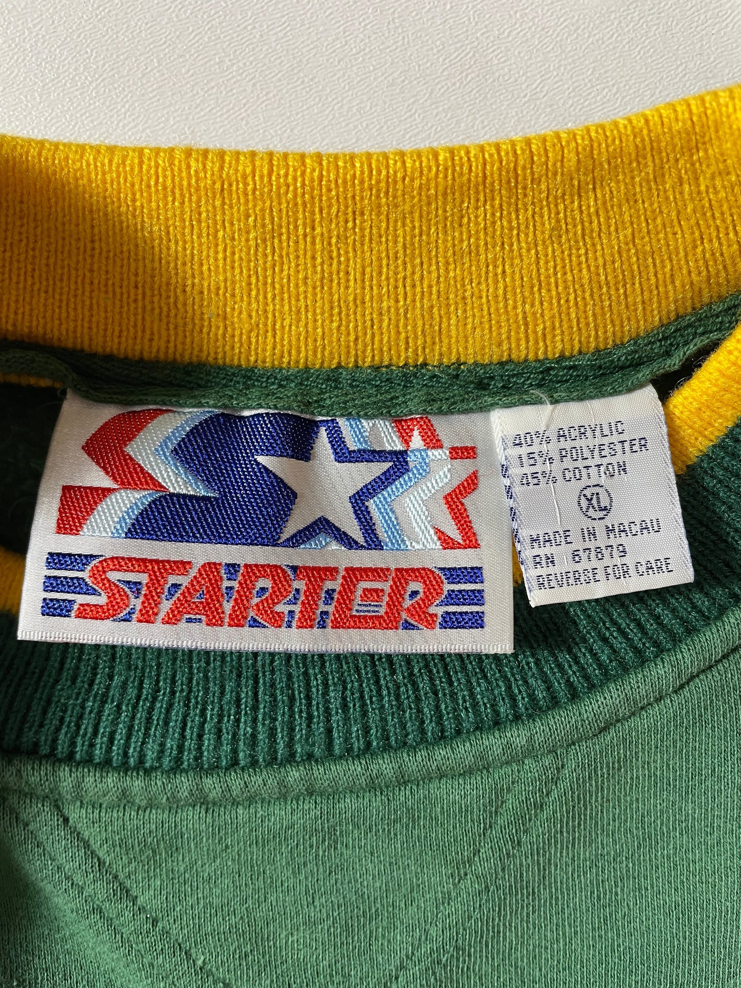 Early 90’s STARTER x GREEN BAY PACKERS Size XL NFL Sweat-shirt / G2698S