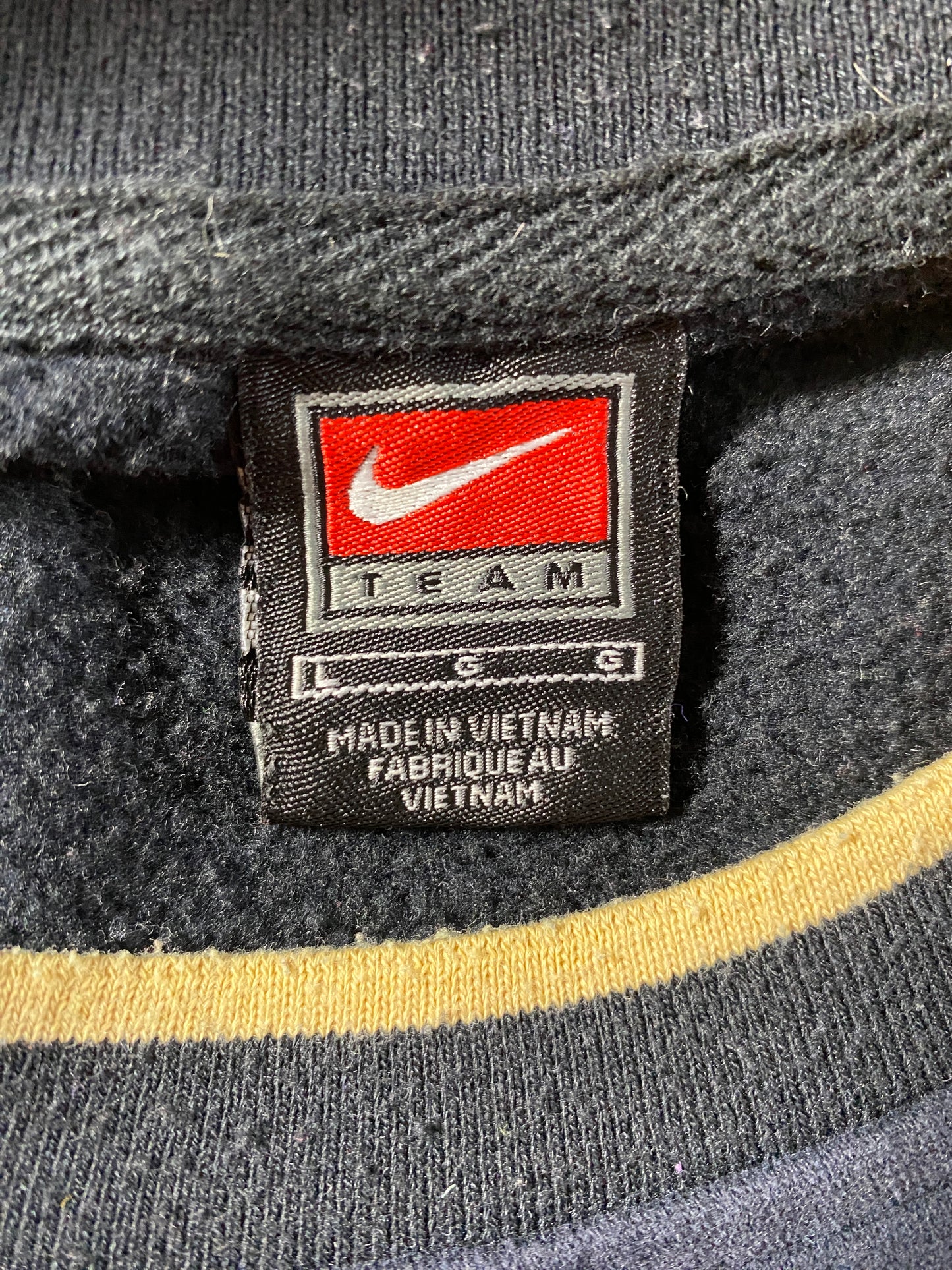 00' NIKE x ARMY BLACK KNIGHTS Size L Vintage Sweat-Shirt / F9205S