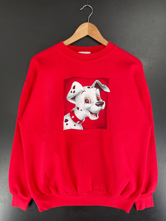 00’ DISNEY 101 DALMATIANS Made in USA Size L Vintage Sweat-shirt / G7096S