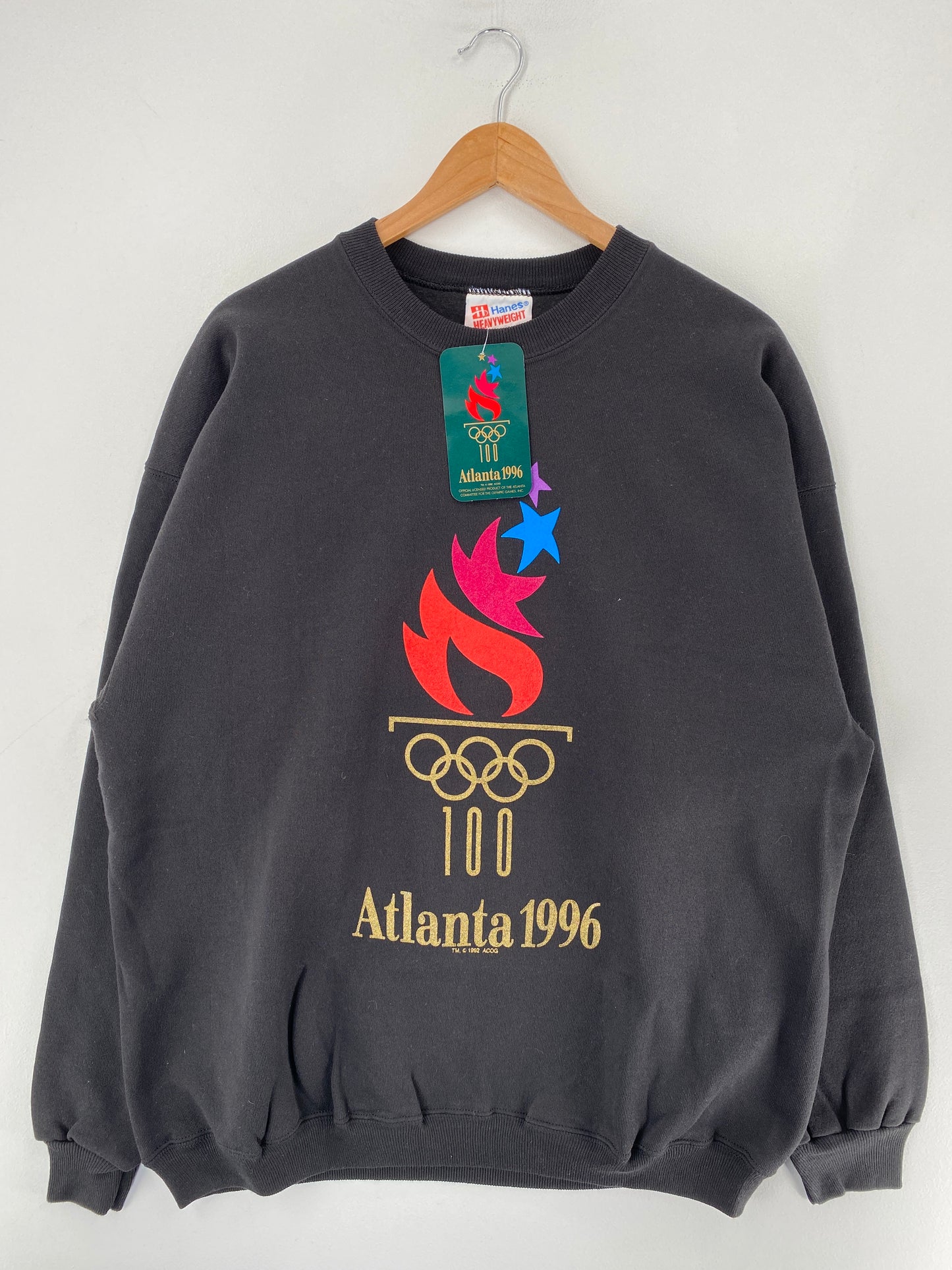 1992 DEADSTOCK ATLANTA OLYMPIC Made in USA Size XL Vintage Sweat-Shirt / F4432S