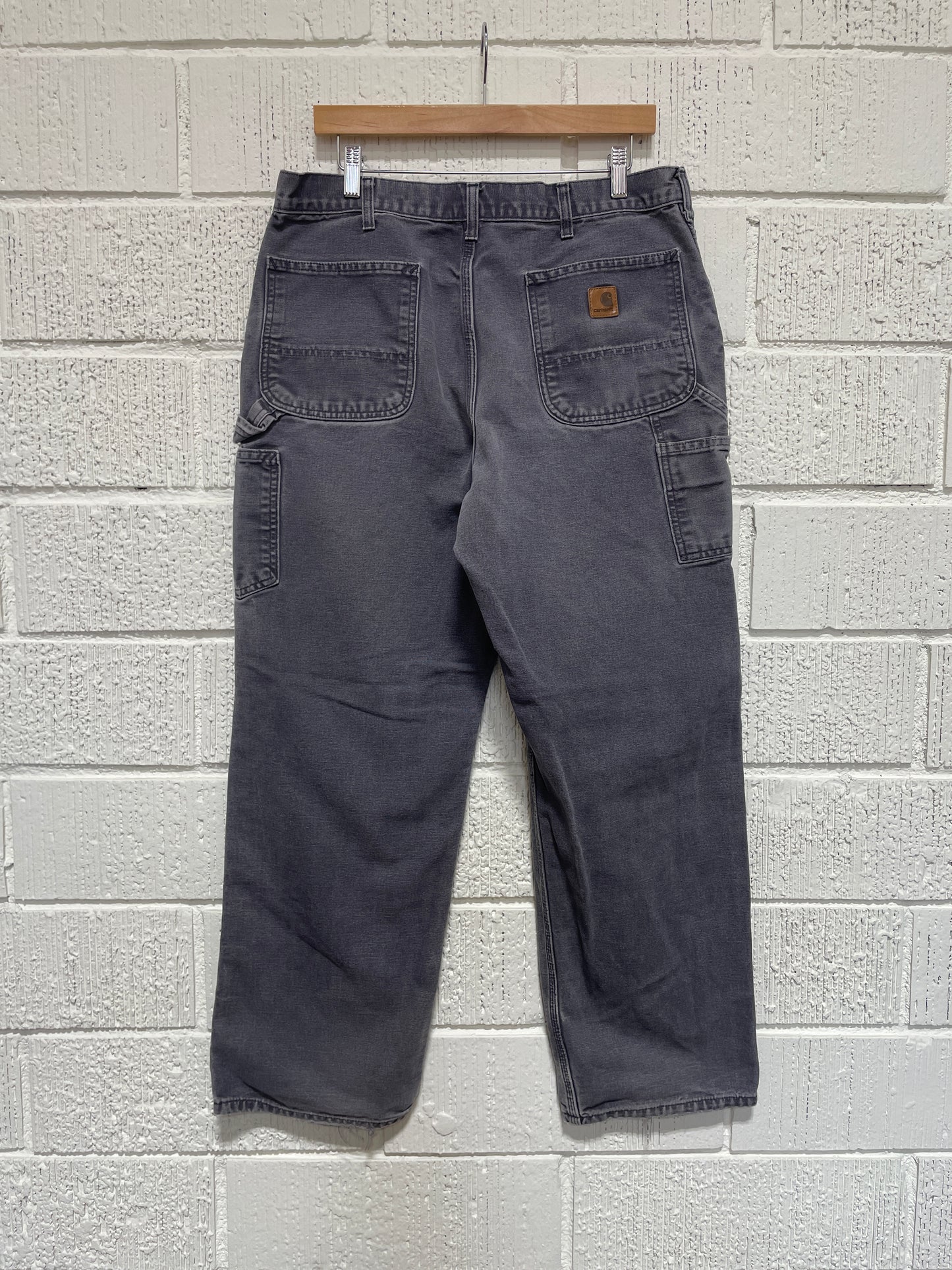 (W34xL29) Vintage CARHARTT Distressed Style Duck Pants / A1165P