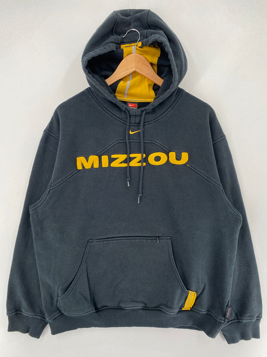 00' NIKE x MIZZOU Size M Vintage College Hoodie Sweat-Shirt / F3916S