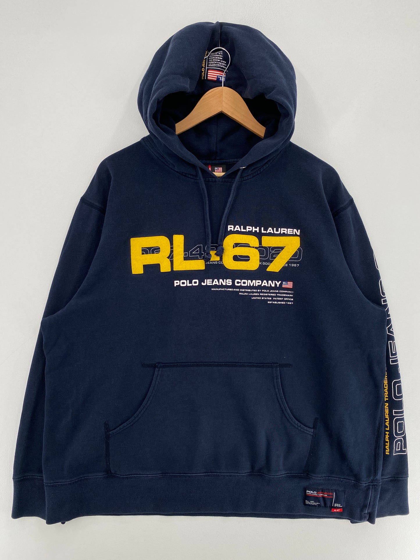 Vintage POLO JEANS Size XL Hoodie Sweat-shirt / G1623S
