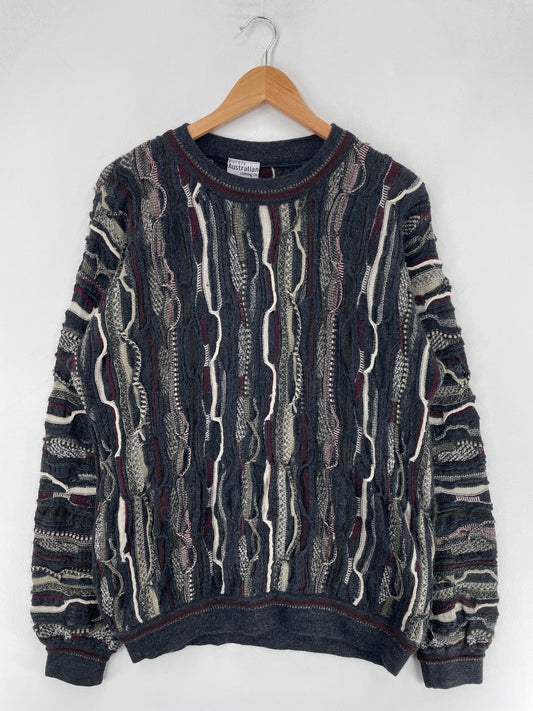 Vintage COOGI Style Size L Wool Knit Sweater / F3761K