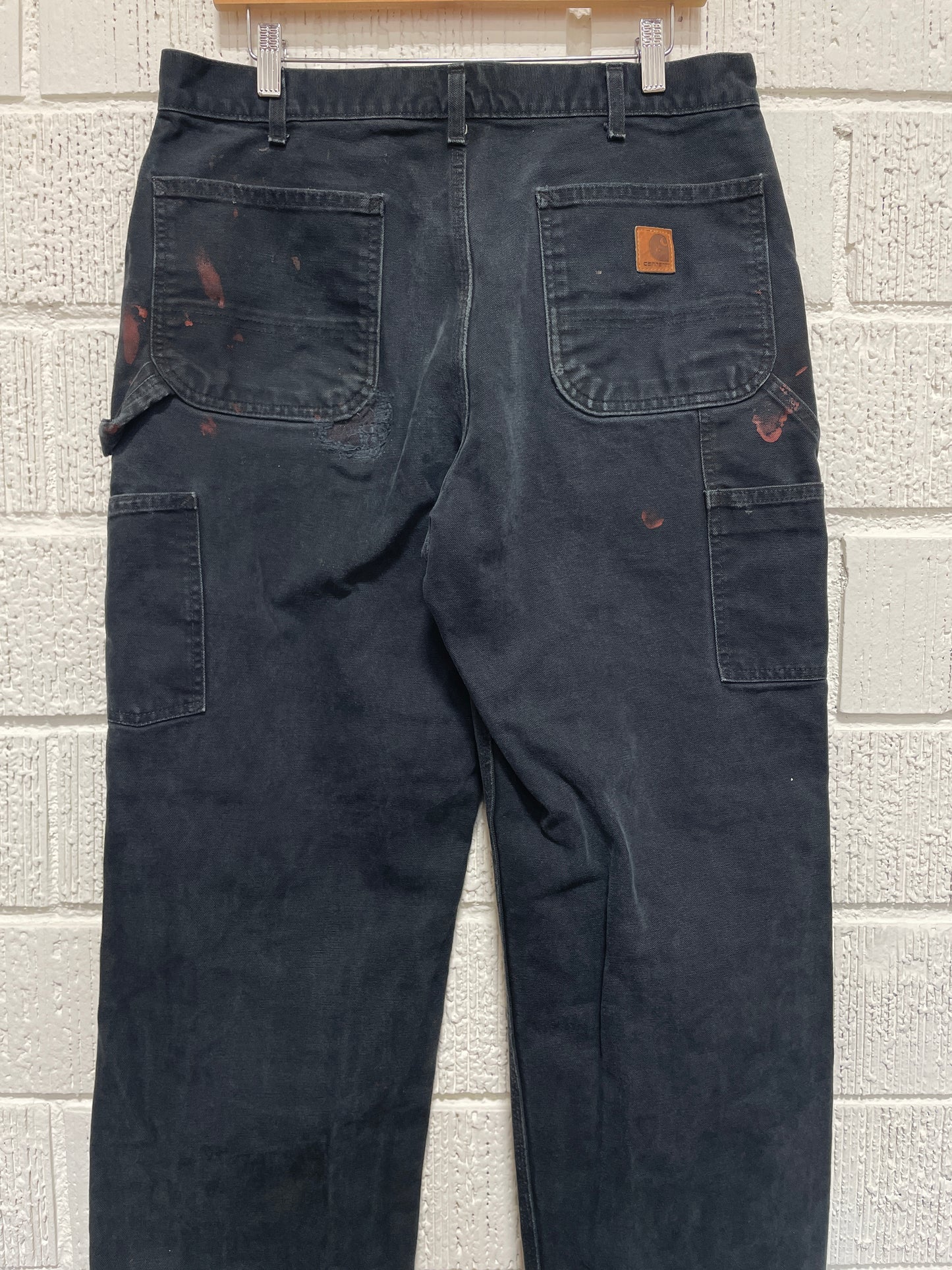 (W34xL31) Vintage CARHARTT Distressed Style Duck Pants / A1164P