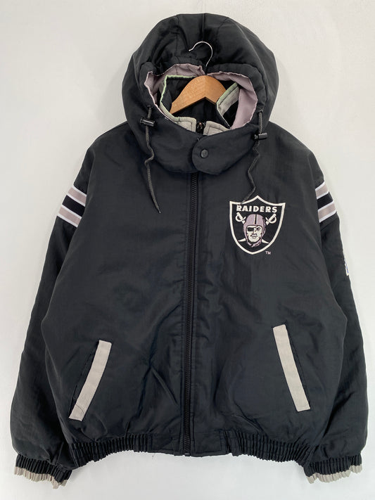 90’s PRO PLAYER x RAIDERS Size M NFL Padded Jacket / G4988N