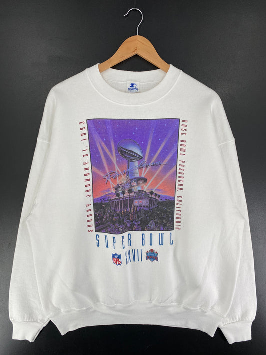 1993 STARTER x SUPER BOWL Made in USA Size XL Vintage NFL Sweat-shirt / F1731S