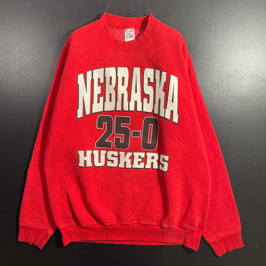 (XL) 90’s NEBRASKA HUSKERS Vintage College Sweatshirt / A1169S