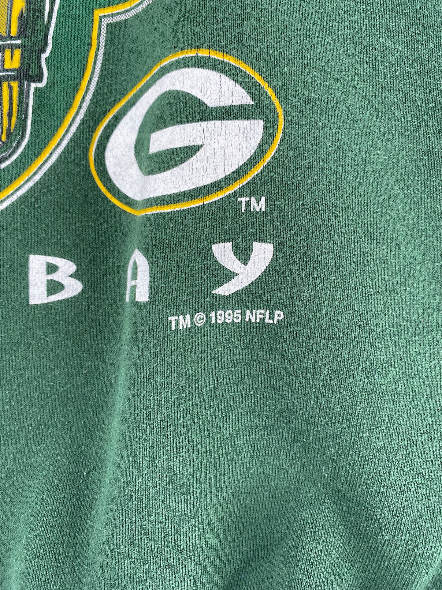 1995 GREEN BAY PACKERS Made in USA Size XL Vintage NFL Sweat-Shirt / G4102S