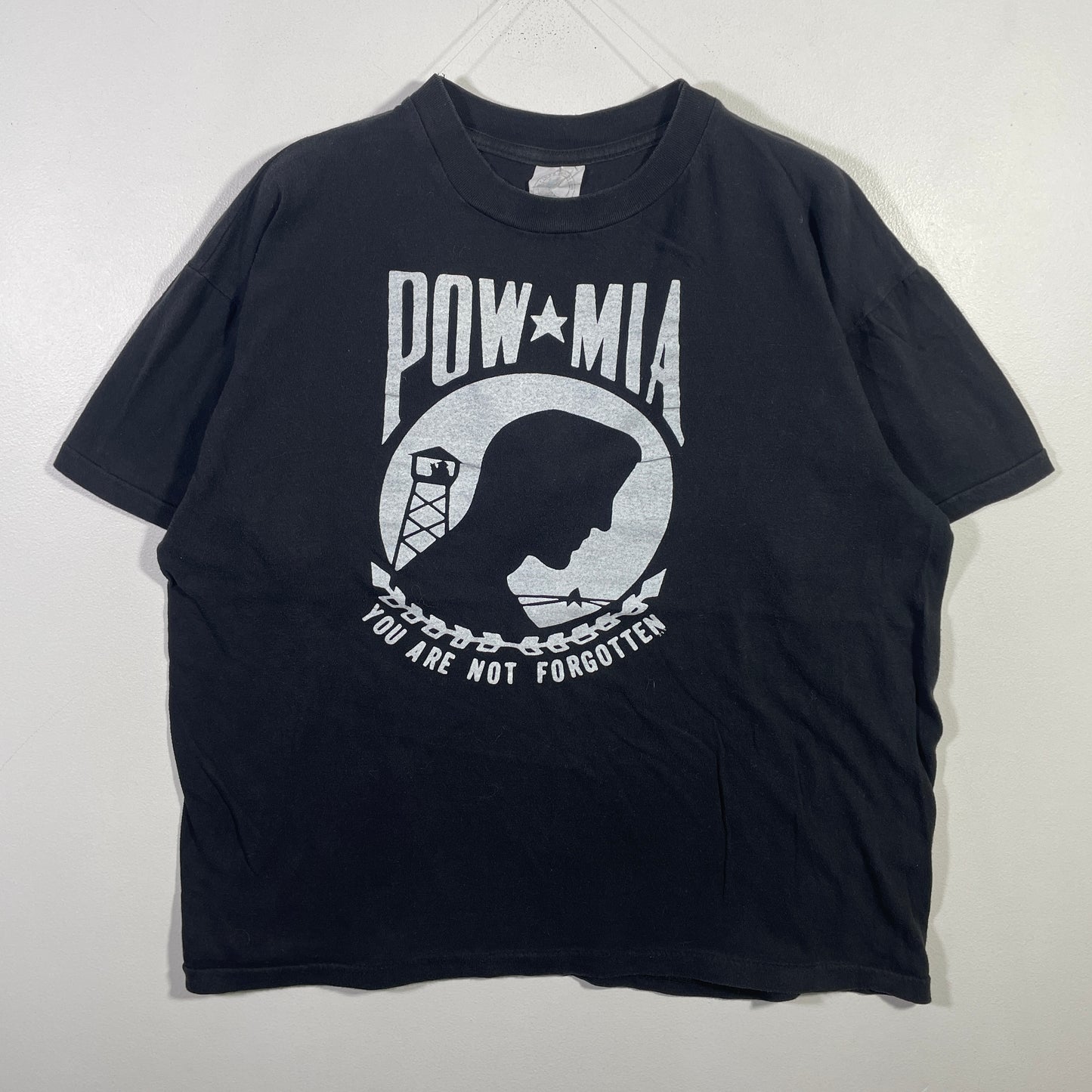 (L) 90's POW MIA Vintage T-Shirt / A0812T