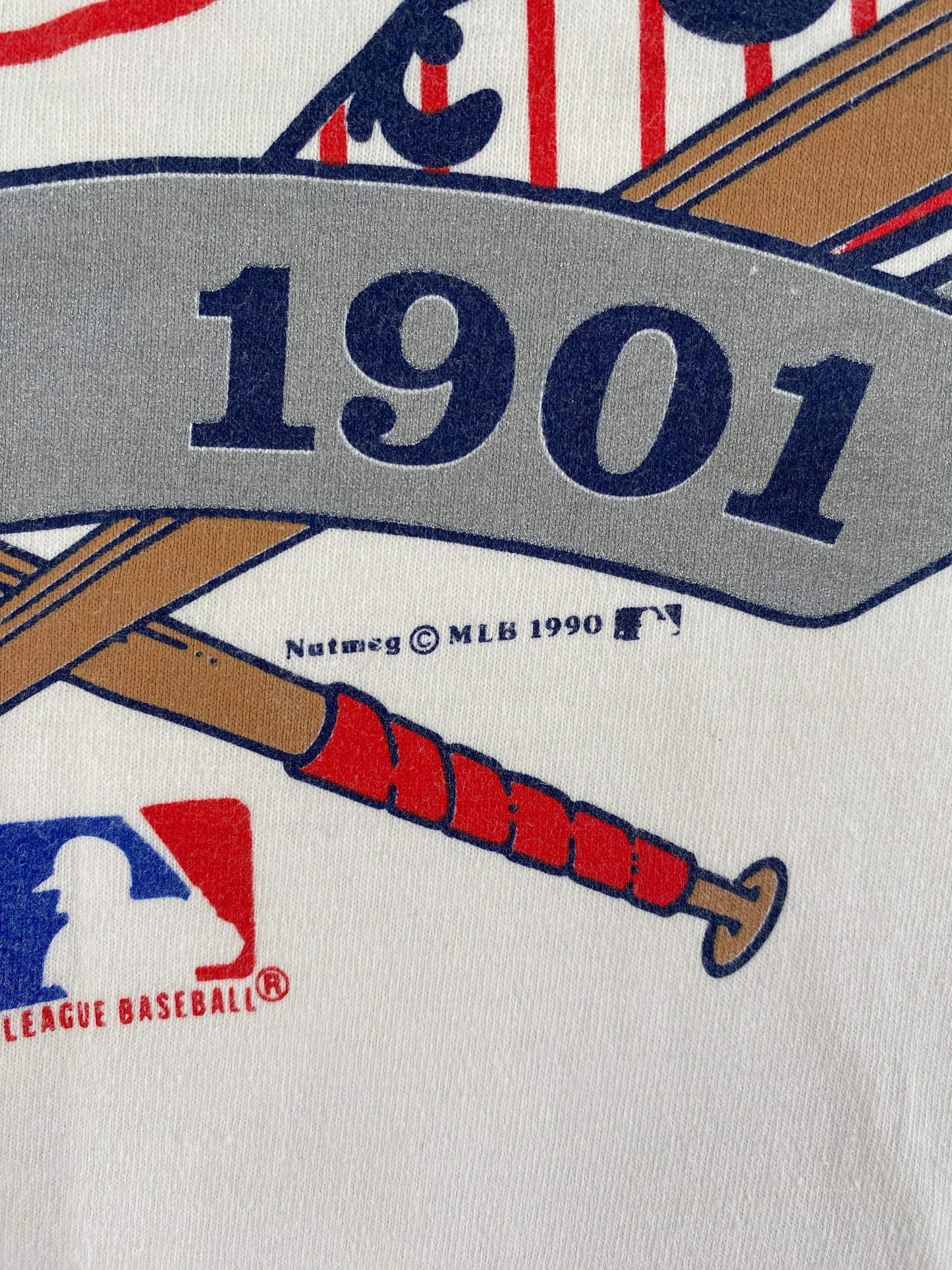 1990 BOSTON RED SOX Made in USA Size XL Vintage MLB T-Shirt / G216T