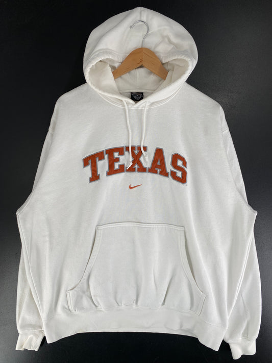 00' NIKE x TEXAS Size L Vintage College Hoodie Sweat-Shirt / F6781S