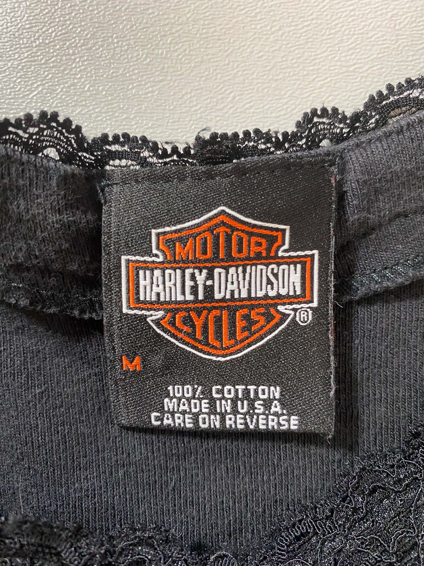 .90’s HARLEY DAVIDSON Made in USA Size Ladies XL Vintage Long Sleeve T-Shirt / G3123T