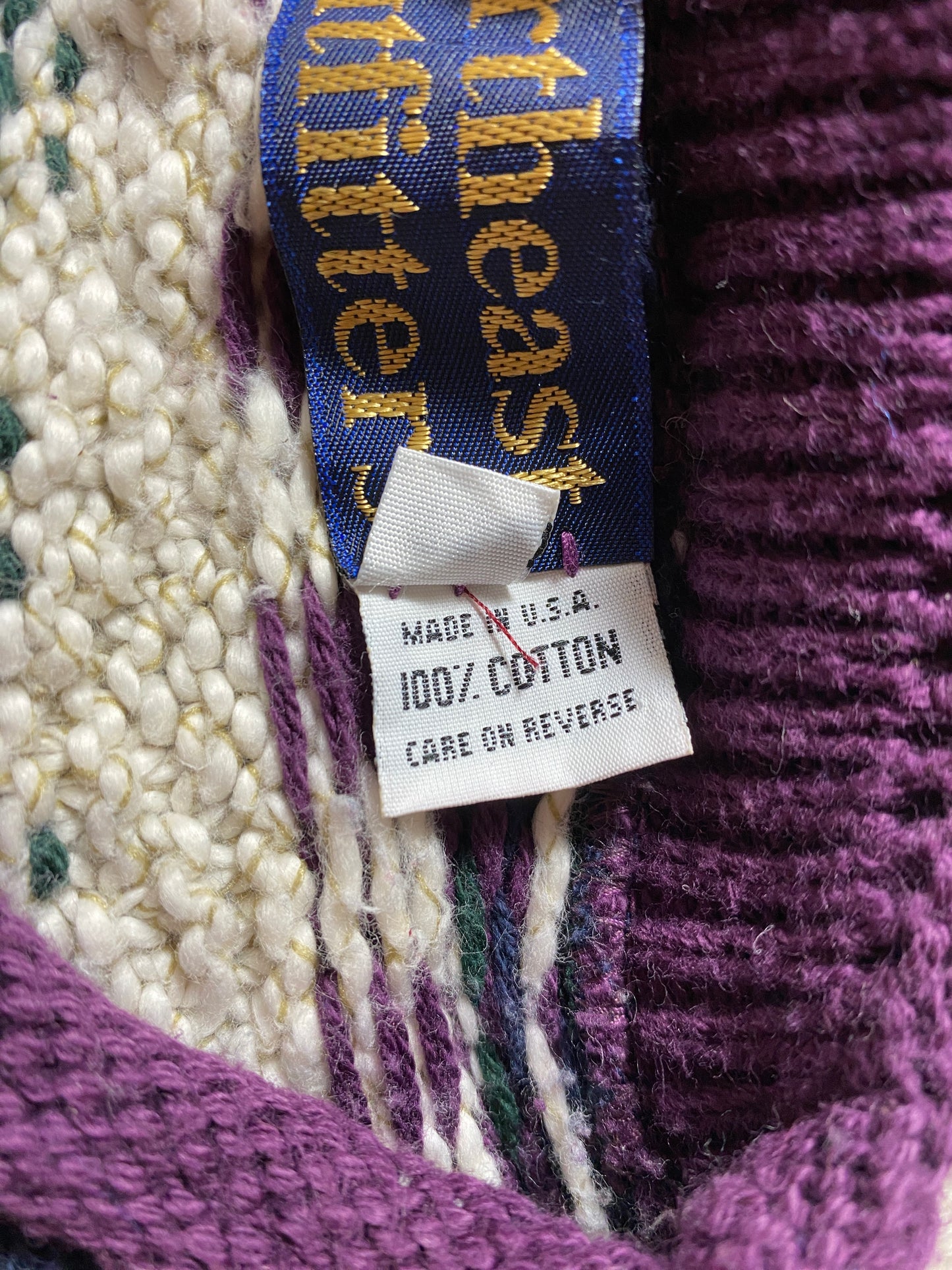 90's NORTHEAST OUTFITTERS Made in USA Size M Vintage Cotton Knit Sweater / F6673K