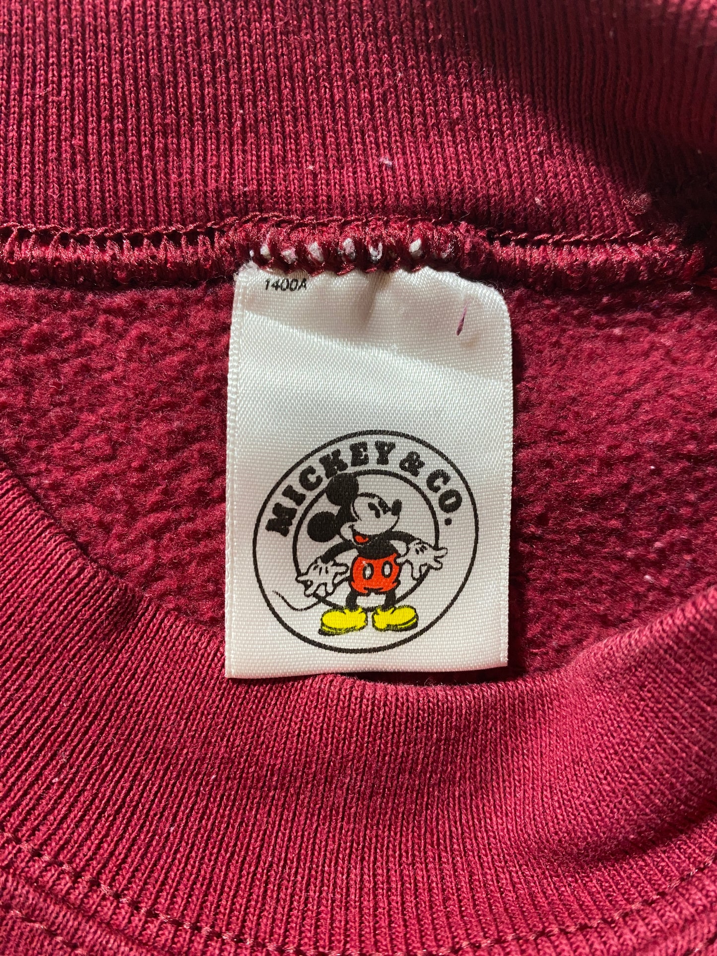 90's DISNEY MICKEY Made in USA Size L Vintage Sweat-Shirt / G5449S