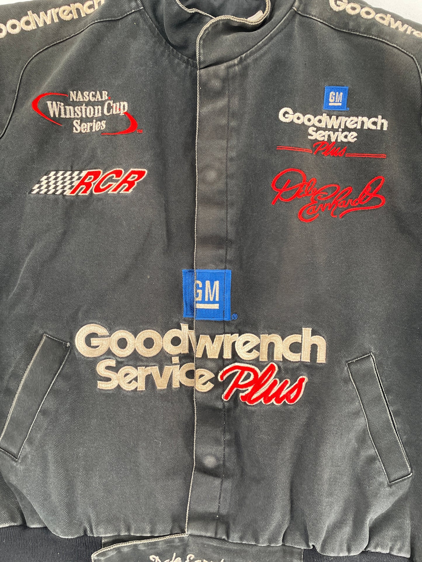.Vintage GOOD WRENCH SERVICE Size Approx. XL Racing Jacket/ F7193J