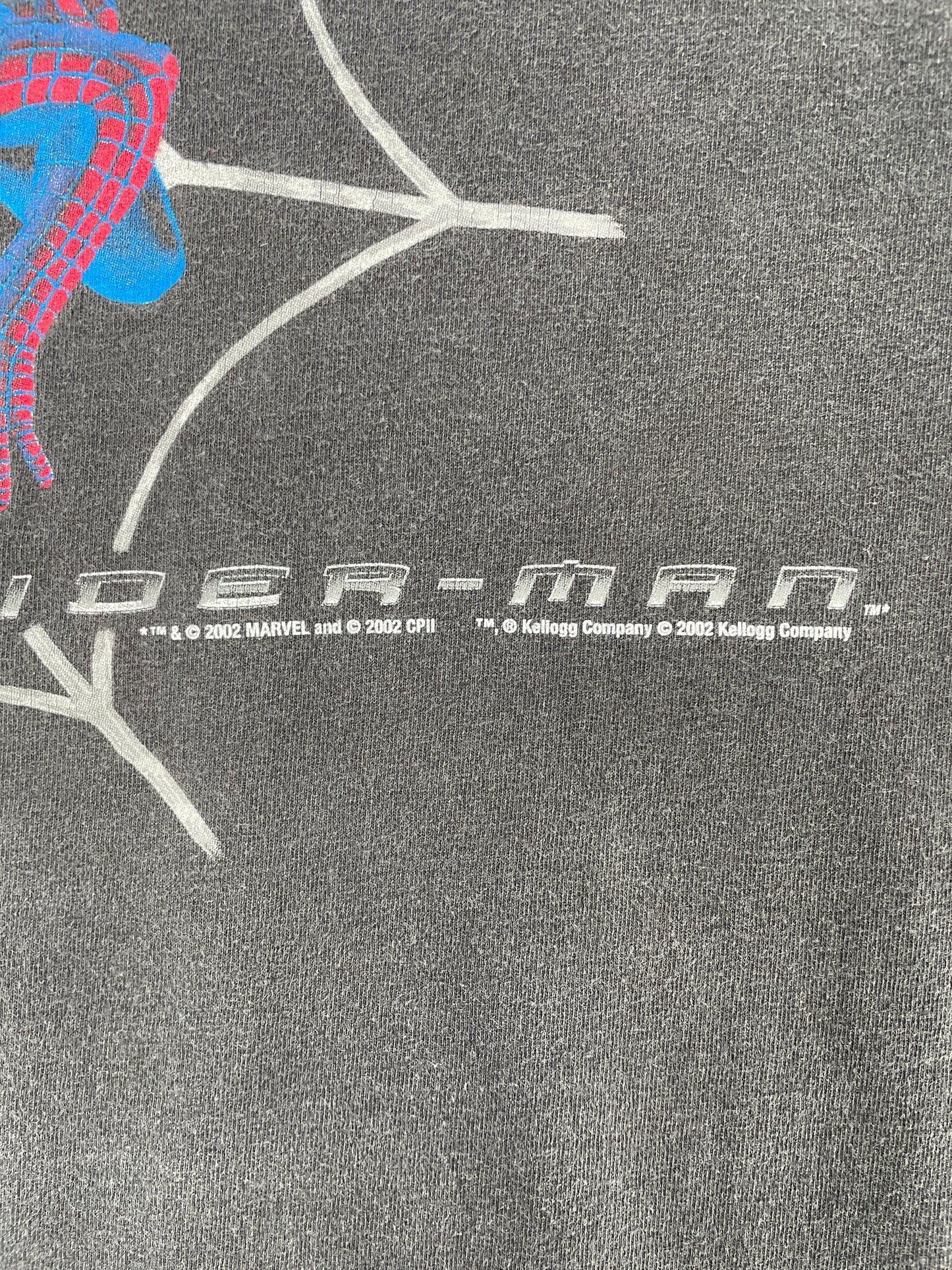 2002 MARVEL SPIDER MAN Made in USA Size XL Vintage T-Shirt / F7877T