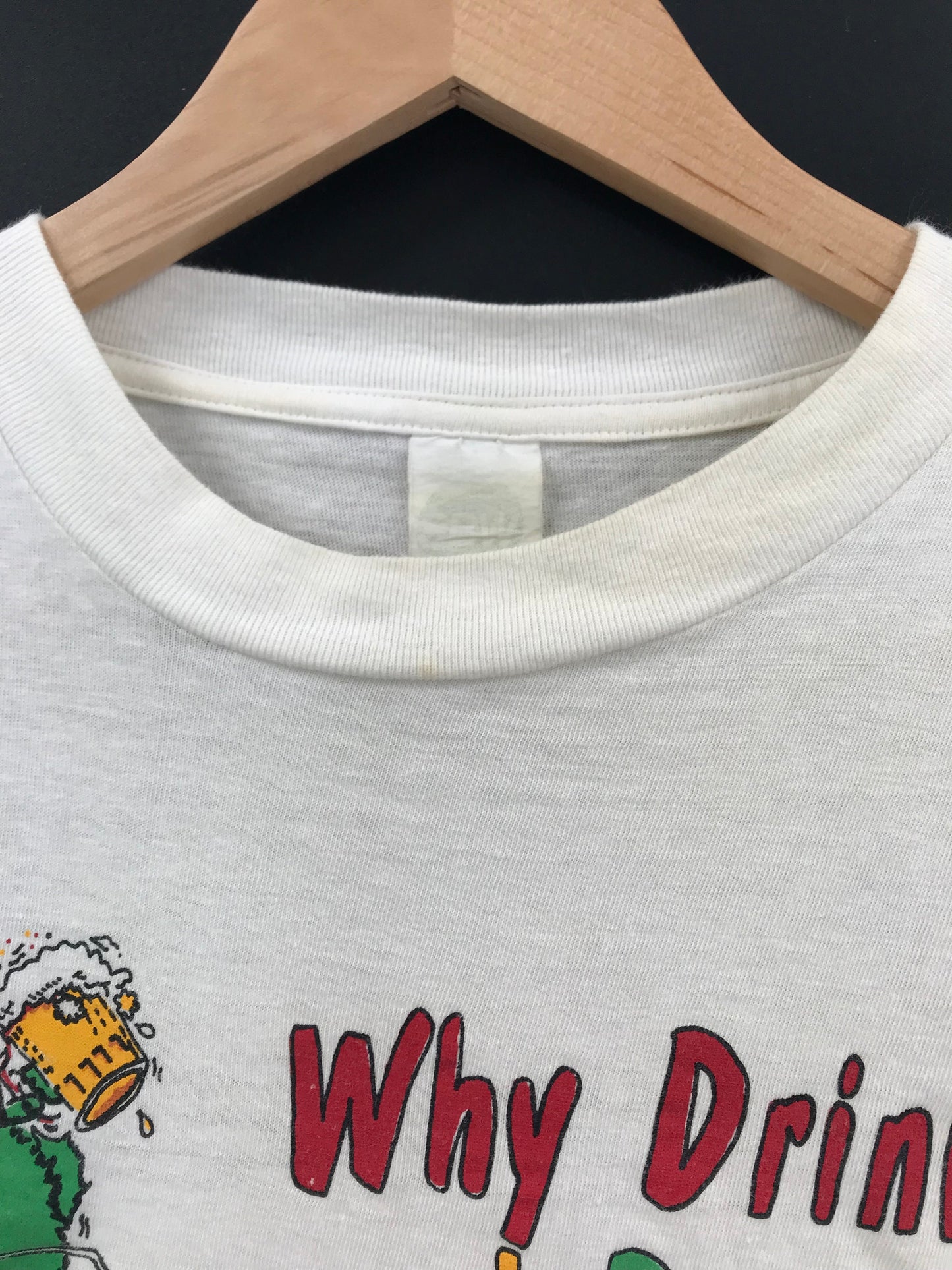 Vintage WHY DRINK AND DRIVE Size M T-Shirt / F509T