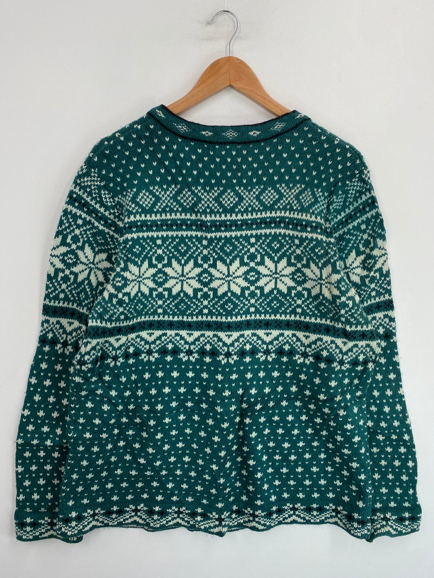 Vintage L.L.BEAN Size Ladies XL Wool Knit Sweater / G6993K