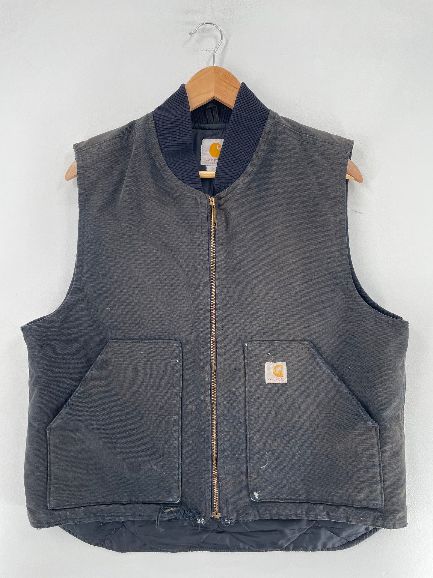 Vintage CARHARTT Size L Duck Vest / F5777J