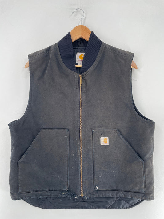 Vintage CARHARTT Size L Duck Vest / F5777J