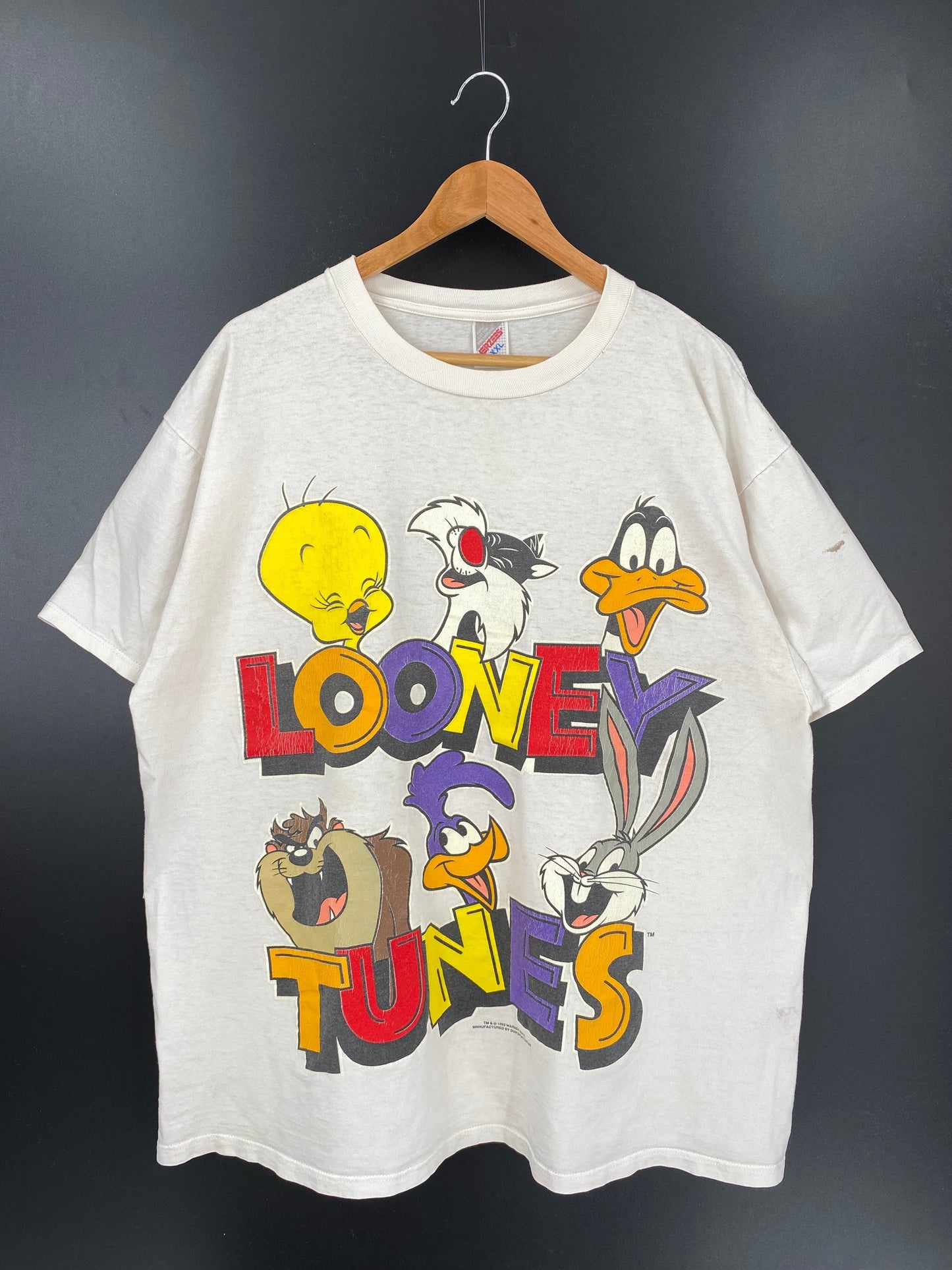 1993 LOONEY TUNES Made in USA Size XXL Vintage T-Shirt / G871T
