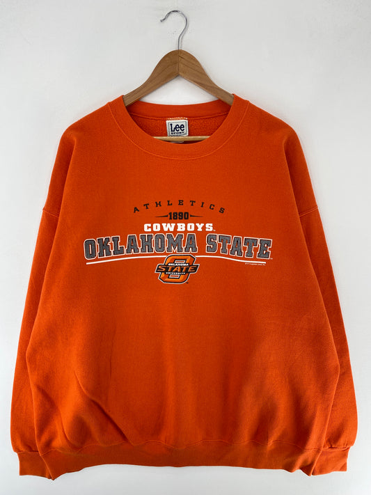 00’ OKLAHOMA STATE Size XL Vintage College Sweat-Shirt / F3376S
