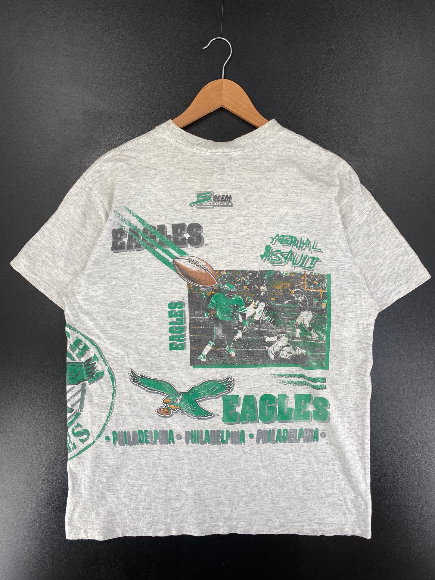 1991 PHILADELPHIA EAGLES Made in USA Size XL Vintage NFL T-Shirt / G1115T
