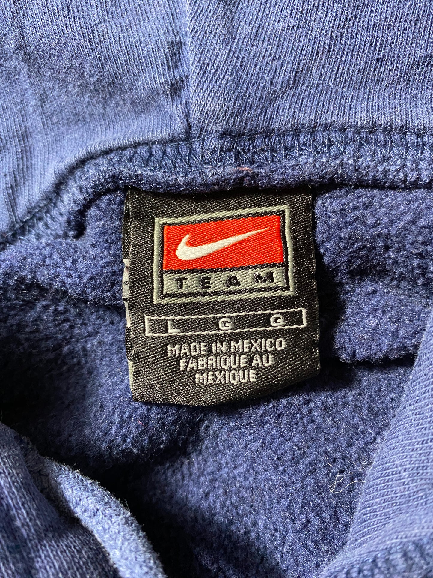 00' NIKE x MICHIGAN Size L Vintage College Hoodie Sweat-Shirt / F9203S