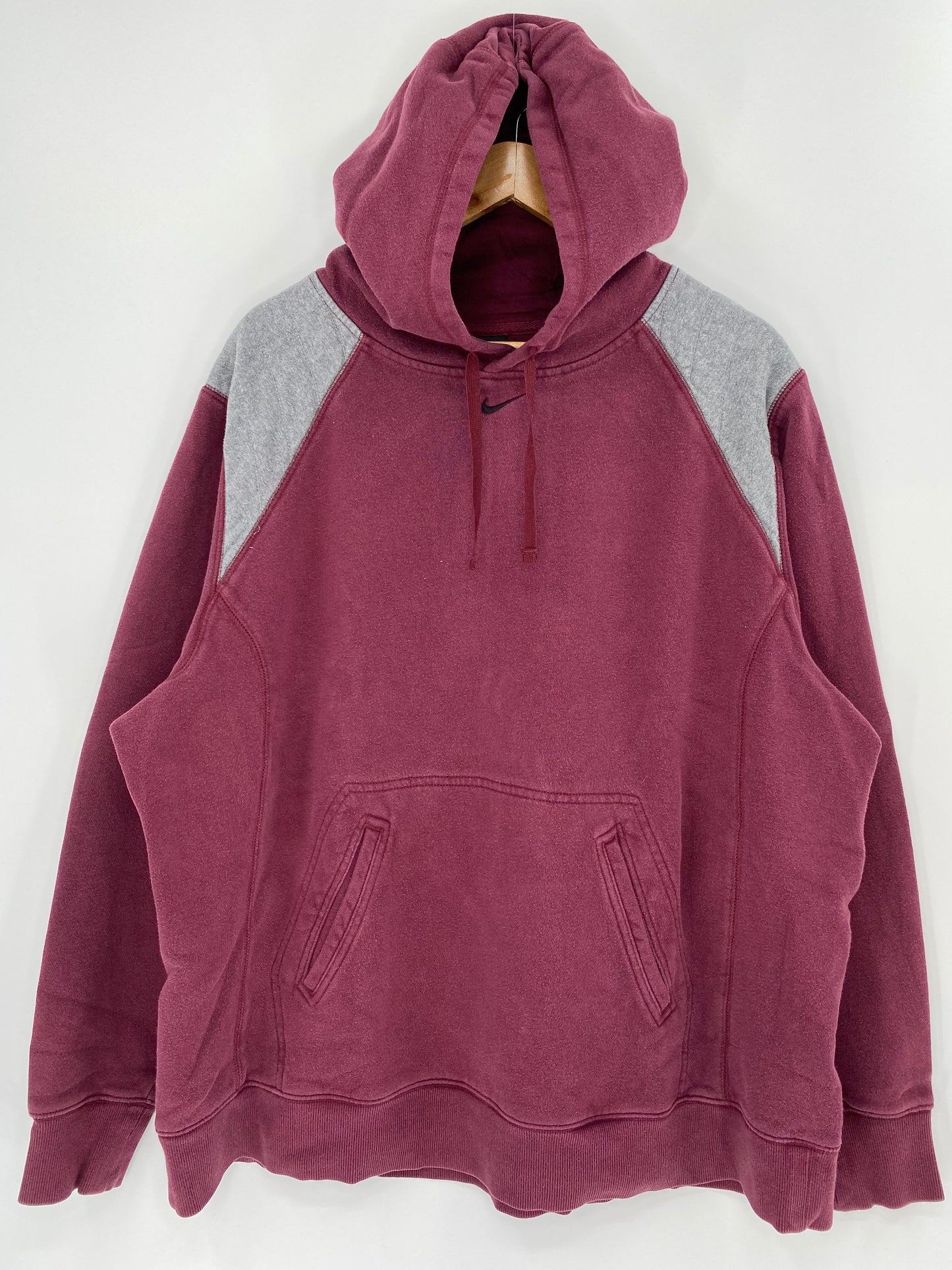 00' NIKE CENTER SWOOSH Size XL Vintage Hoodie Sweat-Shirt / F6110S