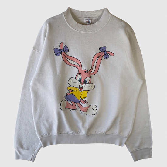 (Ladies L) 90's BUNNY Sweat-Shirt / A0076S
