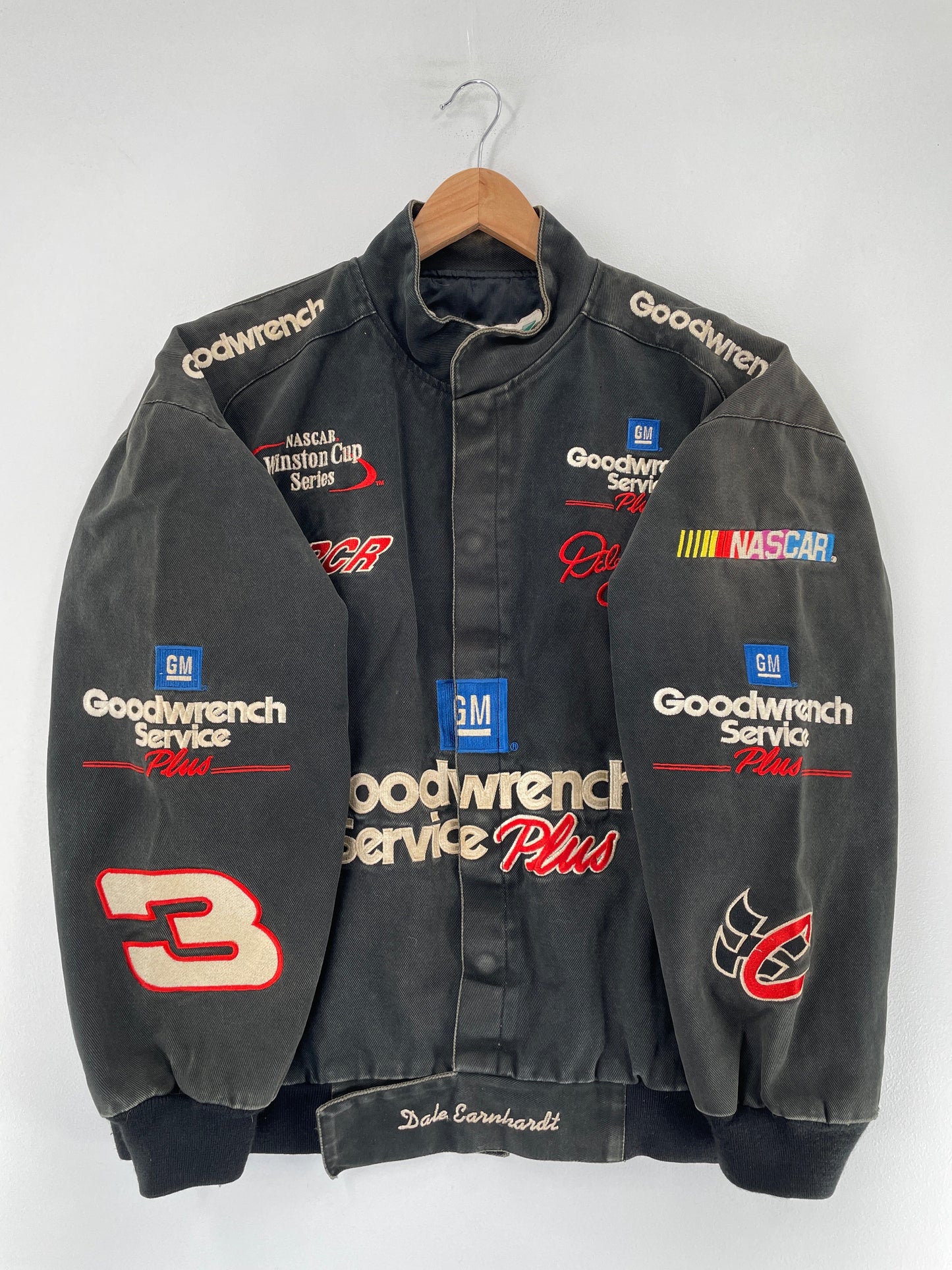 .Vintage GOOD WRENCH SERVICE Size Approx. XL Racing Jacket/ F7193J