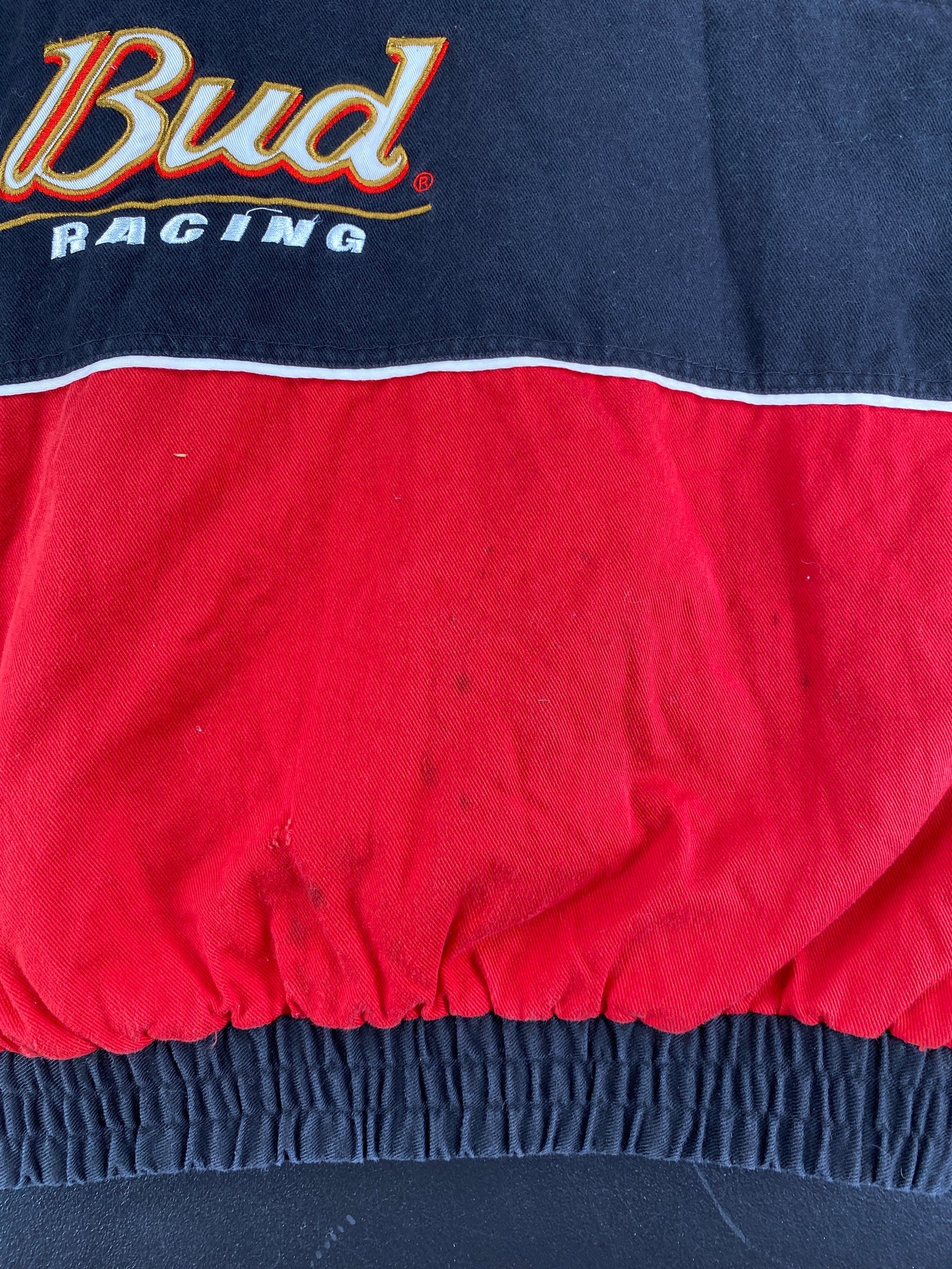 .Vintage NASCAR BUDWEISER X DALE JR Size XXL Racing Jacket / F7031J