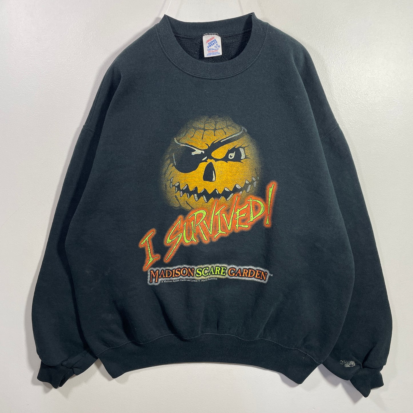 (XL) 90's MADISON SCARE GARDEN Vintage Halloween Sweat-shirt / A1082S