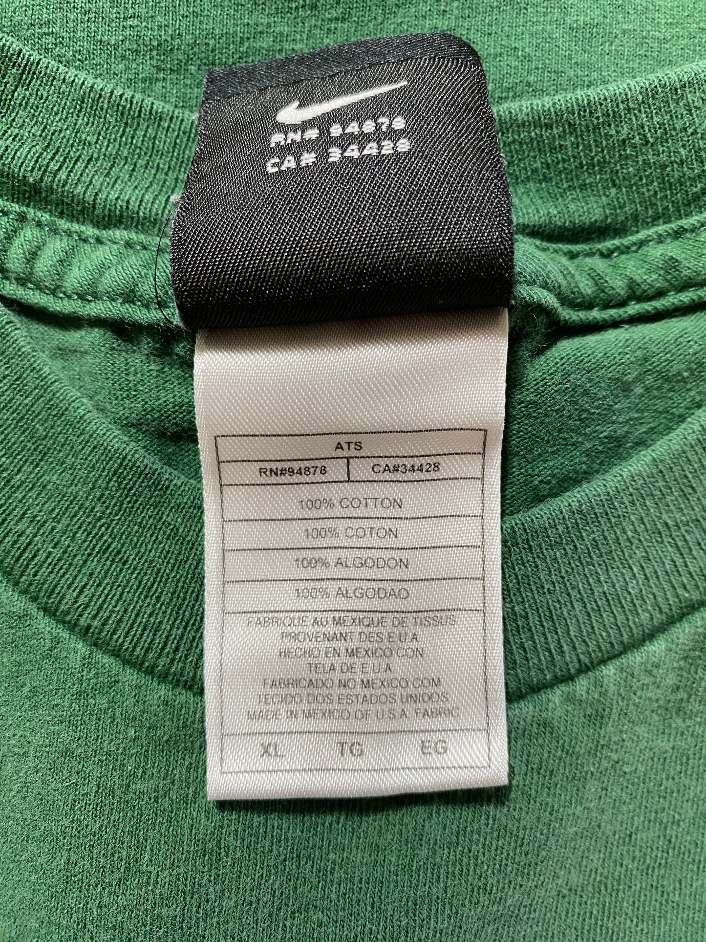 00' NIKE x MICHIGAN STATE Size XL Vintage College T-shirt / G1921T
